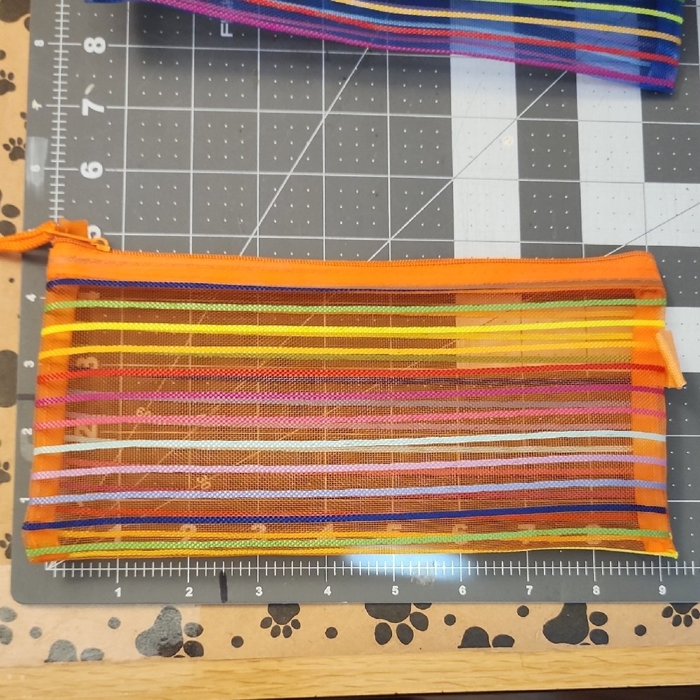 Colorful Striped Mesh Bags - Picture 5 of 5
